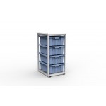 Estante Organizador, 4 Cajas Grandes